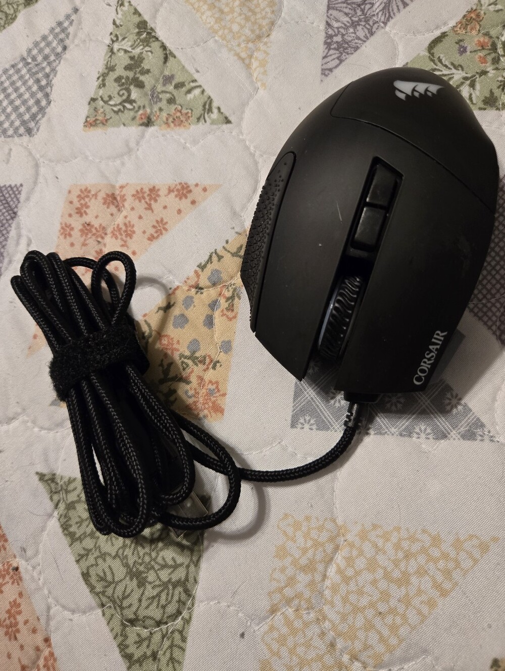 Corsair Black Wired Gaming Mouse with Braided Cable